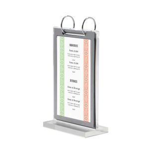 Acrylic Flip Page Cover Double-sided Loose-leaf Poster Frame Display Stand Calendar Menu Stand Desk Sign Price Tag Display Rack