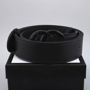 Best-selling High Quality Leather Belt Men And Women Gold Buckle Silver Buckle Black Belts Free Delivery With box 25585