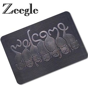 Zeegle 3D Home Foot Mat Funny Doormat Rubber Outdoor Rugs Non-Slip Floor Mat Area Rug For Living Room Bedside Rugs Badrummattor T200415