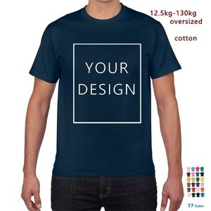 Sua própria camiseta de camiseta masculina de design /foto personaliza Men Tshirt Oversize 5xl 130kg Diy Tir camise