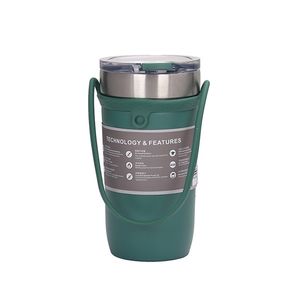 550ml 18oz 24oz二重真空ステンレス鋼のコーヒーマグカップ真空フラスコGarrafa Termica ron-slishケースへのトラベルThermos Bottle 220423