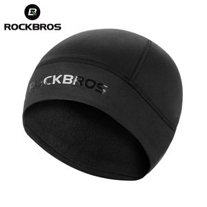 Rockbros Winter Cycling Cap Wintroof ciepły termiczny polar Rower biegowy Motocycle kapelusz Kobieta MTB Nakrywa 220817