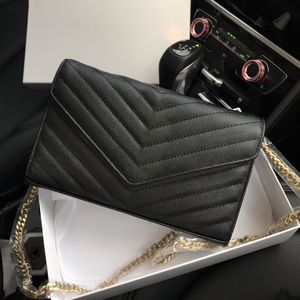 Borsetta donna lussuosa borse da design borsela croce di alta qualità con scatola vera catena in pelle femminile portafoglio spalla spalla borse borse borse borse