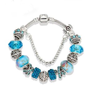 925 Silverpl￤terade charm och nyckelh￤nge armband f￶r Pandora Charm Armbands g￥va smycken