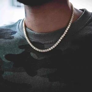 Topp Iced Out Miami Cuban Link Chains Halsband Män 2022 Hip Hop rostfritt stål smycken halsband