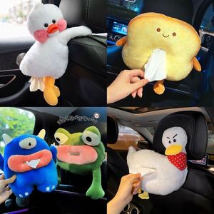 Cartoon Cute Tissue Box Creative Hanging Type Drawer Cover Seat Back Armrest Bag 220523