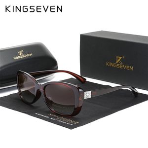 Kingseven Young Style Women's Sunglasses Gradient Polarized Lens Luxury Design Ladies Elegant Lunette D Soleil Femme 220516GX