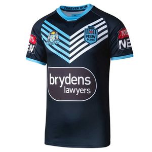 QS4U SS Nya herrar T skjortor NSW Blues State of Origin Captain Run Rugby Jersey S XL Custom Quality
