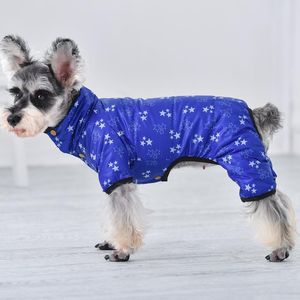 Dog Apparel On Sale Stock Pet Winter Down Jacket Two Legs And Four Overall Clothes For Puppy Small Animal Shop GoodsDog