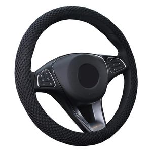 Steering Wheel Covers Car Cover Wrap Volant Breathable For 36 38 40 42 45 47 50 CM Big Truck Bus Van Lorry Braid On The WheelSteering