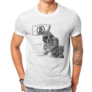 Мужские футболки Crypto Cryptocurrency BTC Miner Tshirt Классическая уличная одежда с рисунком Топы Плюс размер Хлопковая футболка с круглым вырезом