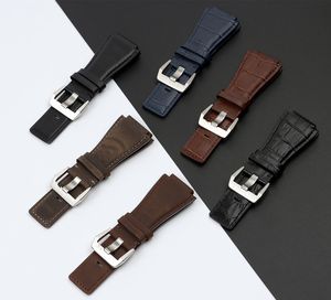 Wholesale bell straps for sale - Group buy Retro Genuine Leather Watch Band Strap Belt MM For Bell Ross Watchband Accessories For Br01 Br03 with quality buckle