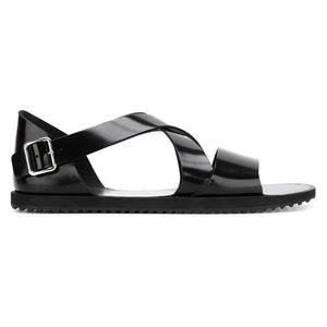 Handgjorda män Fashion Sandals Summer Buckle Personlighet Läder Romerska Mäns brittiska flätade Cowhide Beach Leisure Sandalsandals 5 -talssandaler