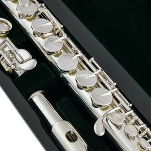 Alto Flute PFA-201ES rak Headjoint 16 nycklar Stängt hål Nickel Silver G Tune Musical Instrument Wiht Case