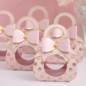 Embrulhe a caixa de doces de doces de casamento de quatro cores com janelas de embalagem de chocolate festa de formatura Favor de favor decorationGift