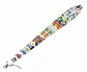 Ремни мобильного телефона чары 100 шт. Мультфильм Golden Girls Keys Keys Mobile Lanyard Id Badge Holder Anime Anime для Boy Girl Wholesale #22