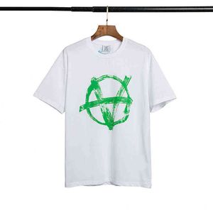Wittmont Vetements2022Postage V Anti War Symbol Men s and Women s High Street Trend Losse T shirt