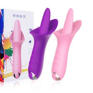 Wholesale vibrator lips for sale - Group buy Massager Sexy Toys Penis Vibrator Lip Gloss Tongue Frequency Clitoris G spot Female Masturbation Device Adult Fun Products