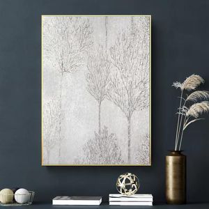 Белое дерево жизни Современная абстрактная масляная живопись 100% ручной нарисованной модный холст искусство домашнее декор стены для гостиной 22062