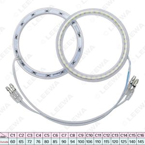 OUTRO SISTEMA DE ILUSTIMAÇÃO 10pcs Carro Universal Led Halo Rings Angel Eyes Drl Cabeça Lâmpada Multi-Size para Choice White #CA1445OTHER