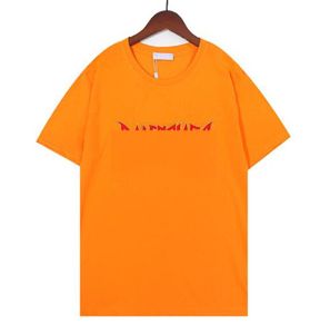 2022 Nuove donne e uomini di moda Top Estate Lettera femminile Appliques Marchi di lusso T-shirt da donna T-shirt in cotone casual di alta qualità ff CREW