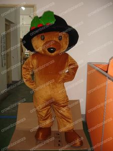 Halloween Teddy Bear Mascot Costume de desenho animado Personagem de anime Tamanho adulto Tamanho da festa de aniversário do carnaval de Natal Roupa ao ar livre