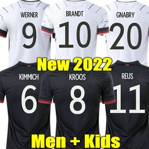 Kroos Tysklands fotbollströjor fans Fans spelare Tah Gundogan Reus Gnabry Werner Kimmich Maillot de Foot Football Sane Goretzka Can Havertz Men Kids Uniform