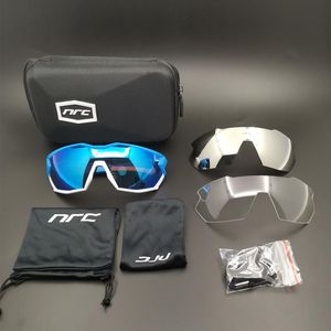 Óculos de sol ao ar livre Ciclismo Esporte Eyewear Riding Run Rad Bike MTB óculos de bicicleta Goggles UV400 com 3 lentes