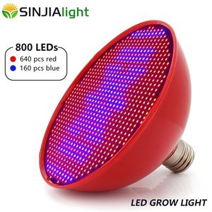 80W E27 LED ROROWA światło 800leds Lampa wzrostu SMD3528 Redblue LED żarówka do sadzonek kwiatowych Rium Insiat Rośliny AC85265V Y200917