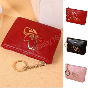 Women Coin Geldbörse Herren Schmetterling Slim Brieftasche kleine Münzbrieftaschen Bag Visitenkarte Halter Reißverschluss Frauen -Geldbörsen