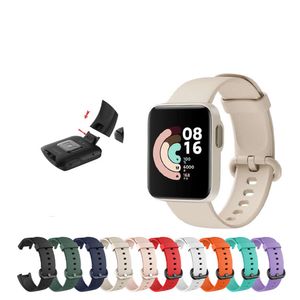 Soft Breathable Flexible Silicone Band Replacement Strap for Xiaomi Mi Watch Lite and Redmi Watch Wristband