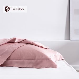 LivEsthete Women Pink 100% Silk Pillowcase Luxury 25 Momme Silky Healthy Skin Pillow Case For Men Kid Y200417