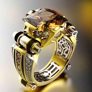 Designer Mode Hjärt Ring för Kvinna Man Kärlek Europa och Amerika Nytt Guld Inlagd Jade Färg Dominerande Ny Personlig Kreativ Herr Gåva Mångsidiga smycken