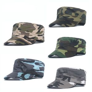 Mountaineering Desert Camo flat-top Hats Camouflage Camping Jungle Hunting Cap Outdoor Summer Breathable Military Training Cap Man's Caps B36