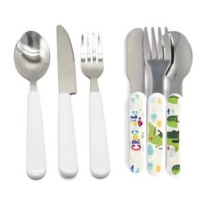 Sublimation Blank Besteck Sets Erwachsene Und Kinder Wärme Transfer Löffel Gabeln Messer Westlichen DIY Geschirr Set Weihnachtsgeschenke BES121