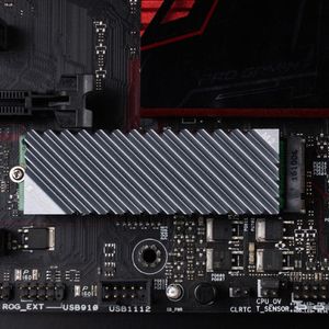 Lüfterkühlungen M.2 2280 SSD Festplatte Aluminiumlegierung Wärme Ableitungswaschbecken mit Thermopad für Desktop -PC -Zubehörfans