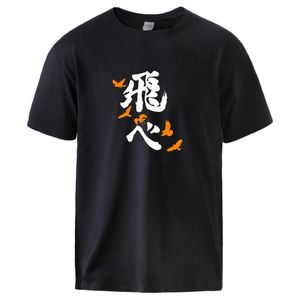 T shirts T shirts Haikyuu Karasuno Print T shirts Harajuku Korte mouw Zomer Aankomst Shirt Crewneck Plus Military Camisetas Hombre