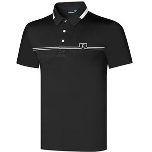 Summer Men Clothing Short Sleeve Golf T-Shirt JL 3 Färger utomhussport Casual Shirt S-XXL i val 220707