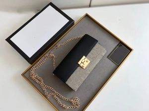 Hohe Qualität mit Box Staubbeutel Designer Taschen Handtasche Geldbörsen Frau Mode Clutch Geldbörse Kette Damen Umhängetasche Umhängetasche #5566