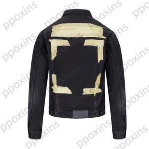 Fashion designer Men's Jacket Denim Bronzing Tape Arrow Male and Female Lovers Fashion Brand Winter Jackets for Men Windbreakers Coat