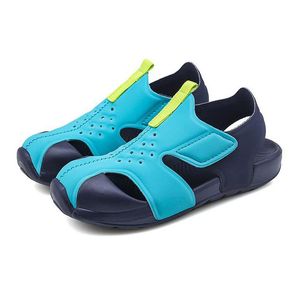 Sandali estivi per bambini piccoli Scarpe da spiaggia per bambini maschietti Scarpe da spiaggia Primi passi V500 Nuovi sandali morbidi per bambini Commercio all'ingrosso EVA Caramelle Fondo confortevole antiscivolo Taglia Eur 22-30