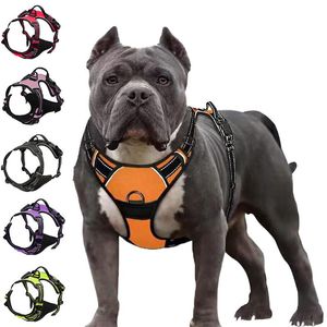 Dog Collars & Leashes Harness No Pull Breathable Reflective Pet Vest For Small Large Outdoor Run Dogs Training Accessories WholesaleDog