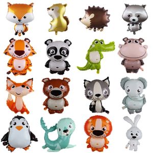 Cartoon Animal Foil Balloons Squirrel Ballon Fox Globos Air Balon Party Dekoracje urodzinowe Dekoracje dla jeża dla dzieci nadmuchiwane zabawki 2023