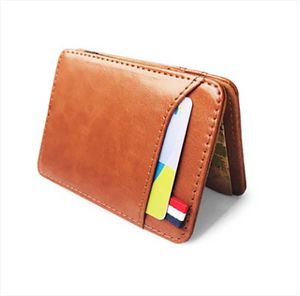 Wallets Fashion Slim Men's Leather Magic Wallet Korea Designer Holder Women Small Cash Clip Bilfold Man Clamps For MoneyWallets