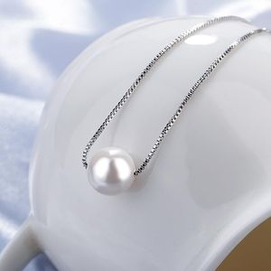 Colares pendentes utimtree jóias simples perelas simuladas cadeia de pingentes colar colar colares bijoux femmependa