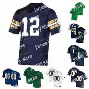 James Fighting Irish Football Jersey NCAA College 2021 Shamrock Series Joe Montana Rudy Ruettiger Book Chase Claypool Kyren Williams Chris Tyree