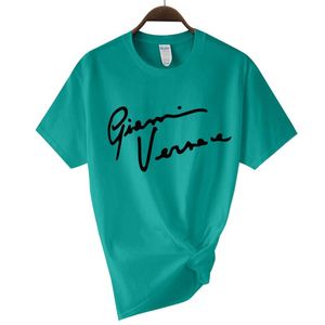 Frauen T-Shirt Gianni Brief T Shirt Frauen Streetwear 2022 Sommer Haruku Lustige weibliche Tops Tee Sexy Damen übergroß