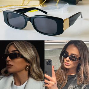 Luksusowa marka projektant okulary przeciwsłoneczne na rower dynastia prostokąt metalowe zawiasy okulary męskie czarne okulary octanowe małe okulary przeciwsłoneczne dla kobiet soczewki UV400 0096 z etui