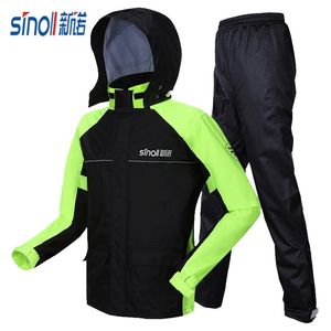 Fishing Travel Outdoors Set Adult Raincoat Pants Waterproof Electric Motorcycle Rain Coat Jacket Impermeables Rain Suit BW50YY 201016