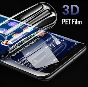 3D Tam Kapsama Yumuşak Pet Film Koruyucu Cam Samsung Galaxy S22 S21 S20 Ultra S10E S8 S8 S10 Plus S7 Edge Note20 8 9
